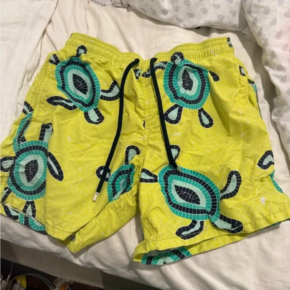 Vilebrequin Men's Moorea Mosaic Turtles Swim Trunk size large - Picture 5 of 6